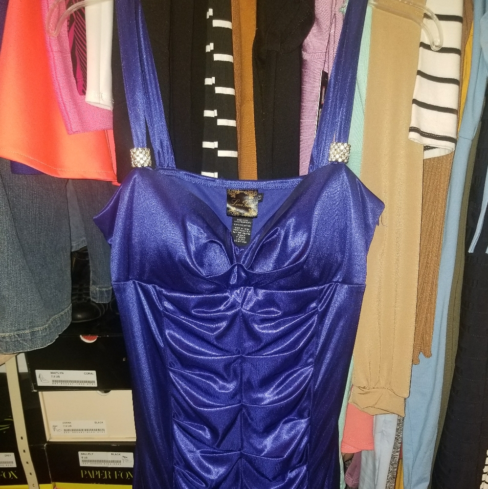 Beautiful royal blue mini dress